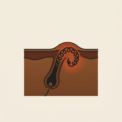 Le poil ne repousse plus sous la peau - Before